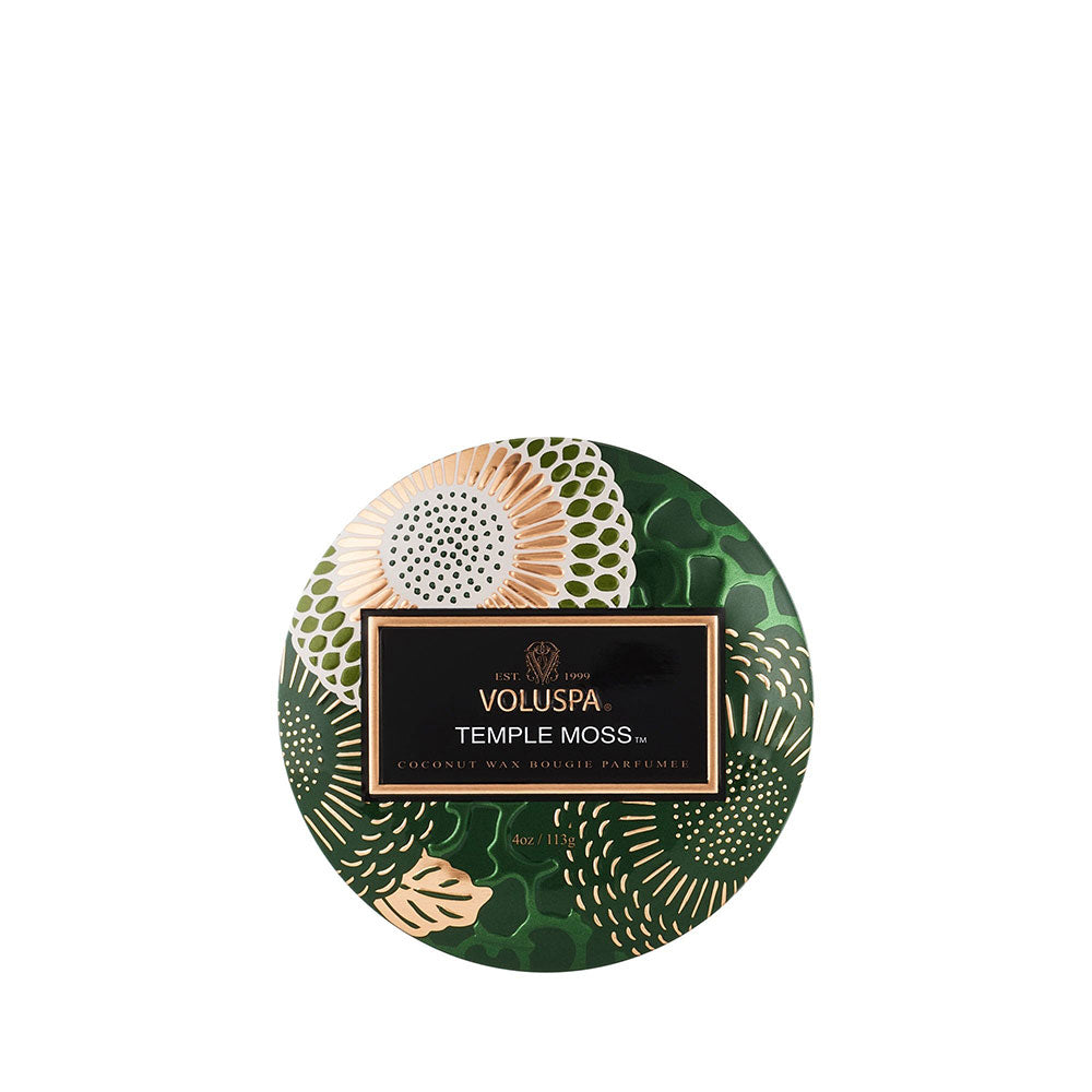 Voluspa Temple Moss Mini Tin Candle 4oz