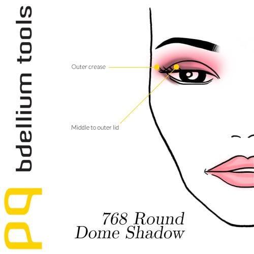 Bdellium Yellow 768 Studio Round Dome Shadow Brush