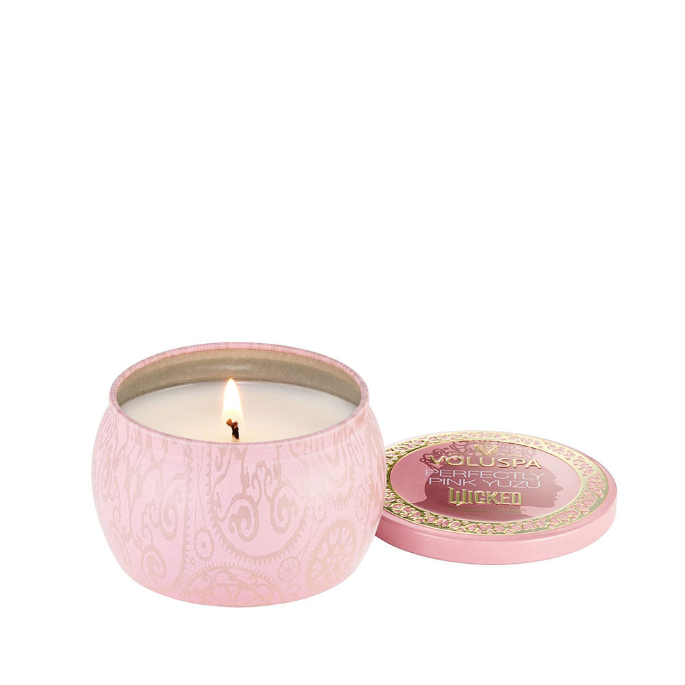 Voluspa Wicked Perfectly Pink Yuzu Mini Tin Candle