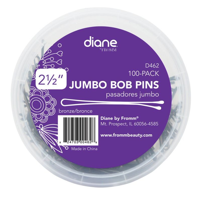 462 Jumbo Bob Pins 2 1/2 Inch Bronze 100pk SKU 163882