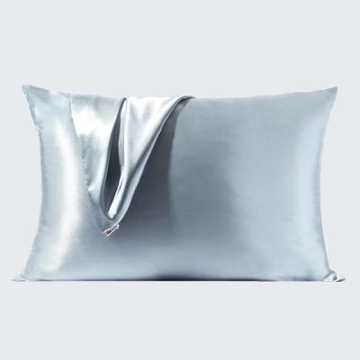 Kitsch Satin Pillowcase in Haze Blue
