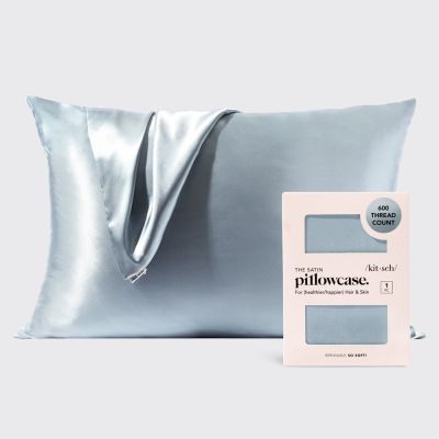 Satin Pillowcase in Haze Blue 223273  