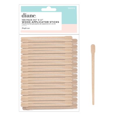 DEE012 3 1/2in x 1/4in Wood Applicator Sticks 100-Pack 223432  