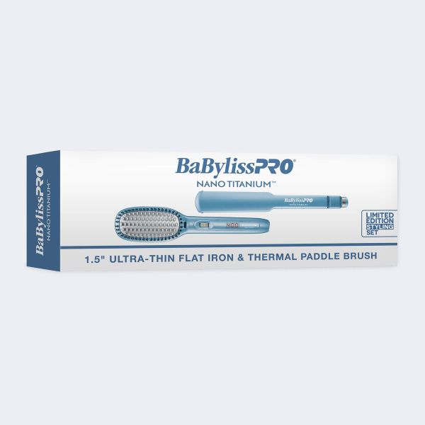 PRO 1 Ultra Thin Straightener Thermal Paddle Brush Prepack SKU 220823