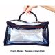 114 Cosmetic Travel Bag Clear/Black Small 181352  