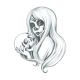 Single Tattoo Day of the Dead 211787  