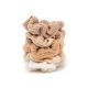 Assorted Textured Scrunchies 5pc - Sand 218794  