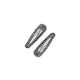 Mini Rhinestone Snap Clips - Hematite 218799  