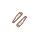 Mini Rhinestone Snap Clips - Rose Gold 218800  