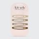 Enamel Elongated Snap Clips 4pc - Eucalyptus 220937  